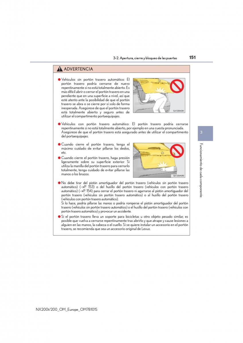 Lexus NX manual del propietario / page 151