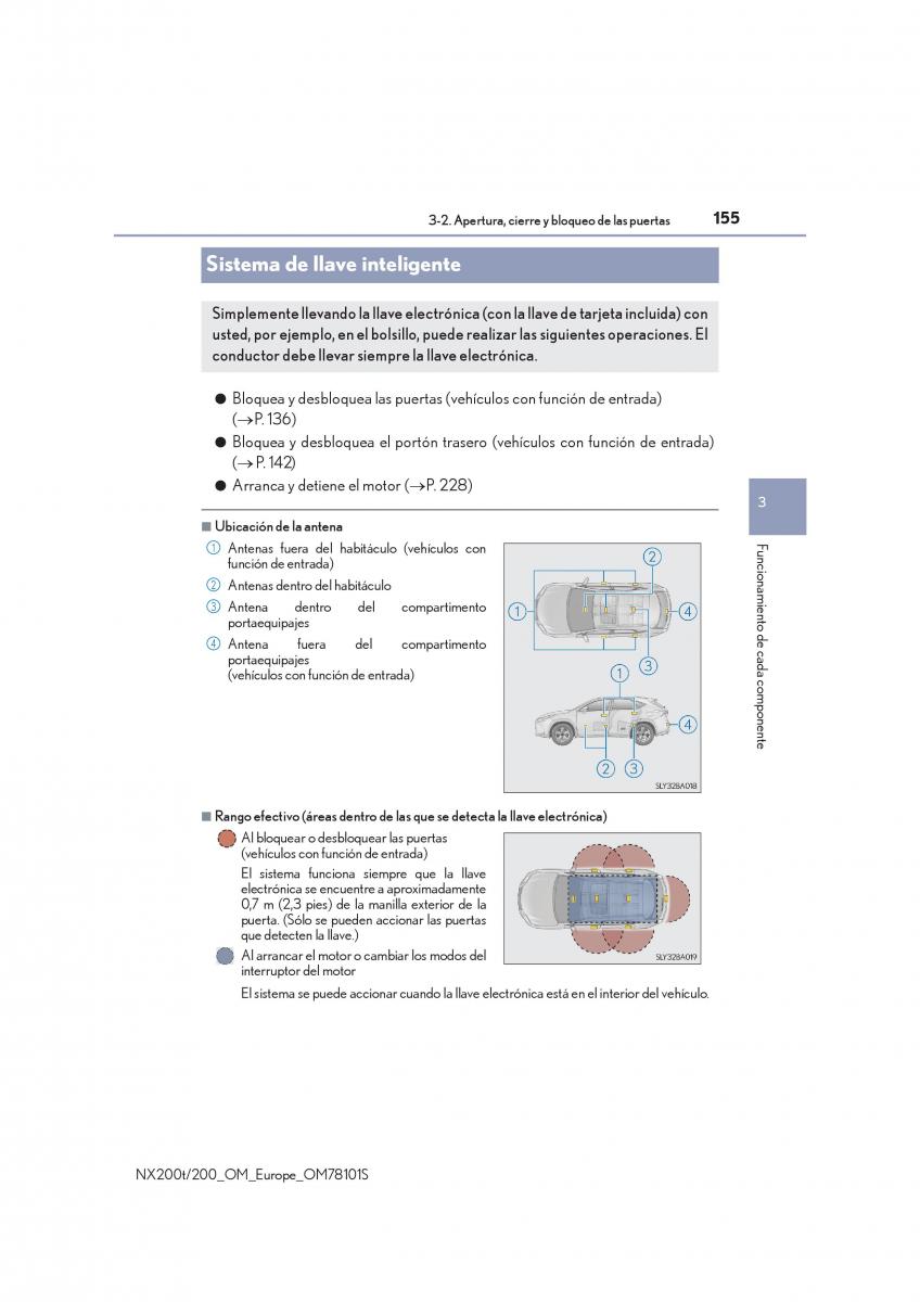 Lexus NX manual del propietario / page 155