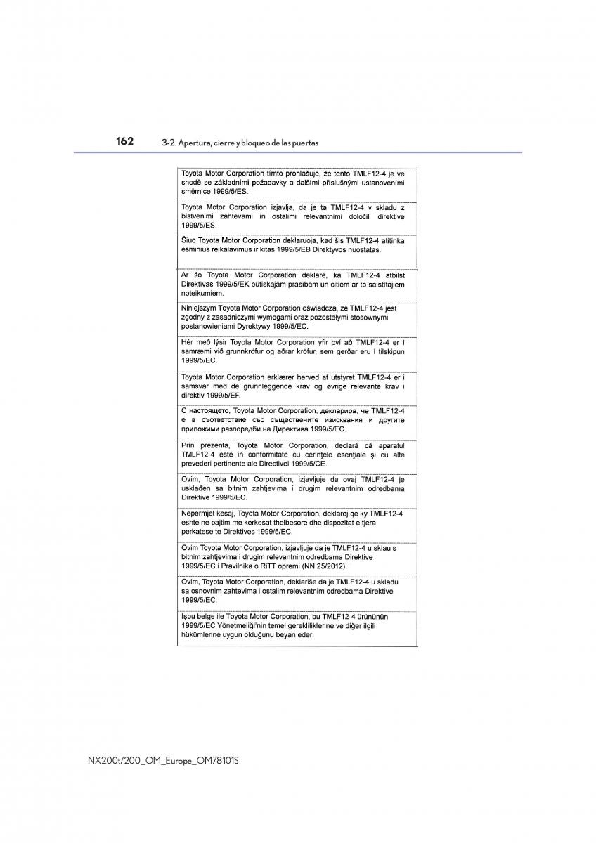 Lexus NX manual del propietario / page 162