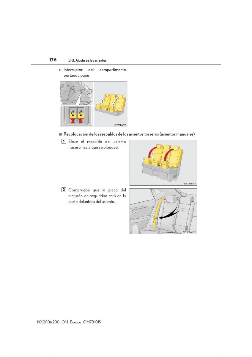 Lexus NX manual del propietario / page 176