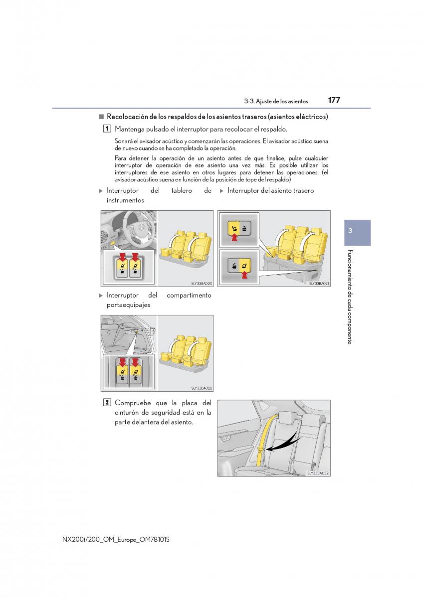 Lexus NX manual del propietario / page 177