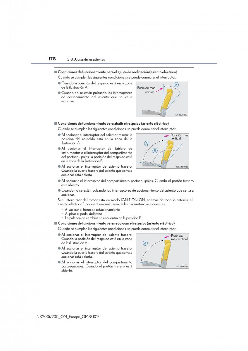 Lexus NX manual del propietario / page 178