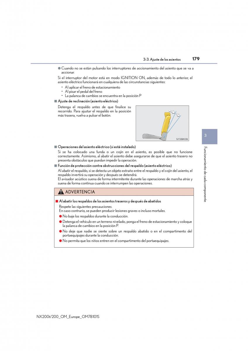 Lexus NX manual del propietario / page 179