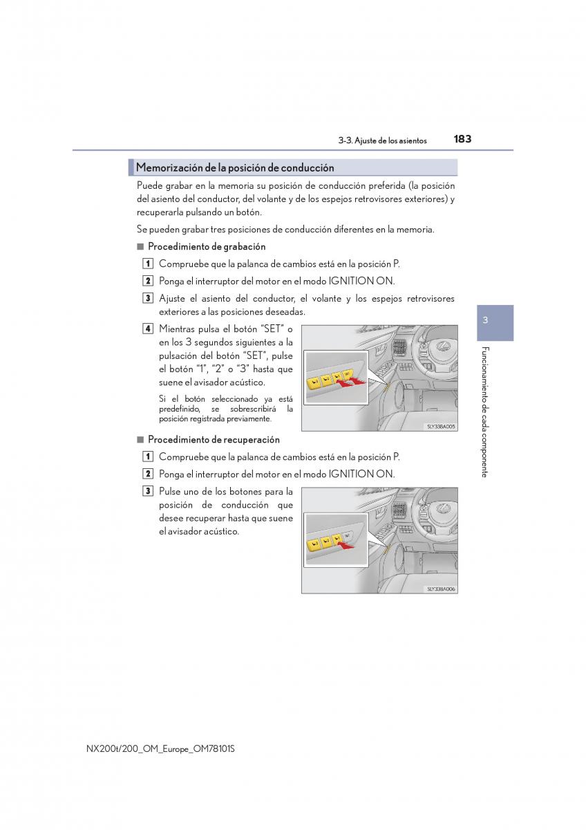 Lexus NX manual del propietario / page 183