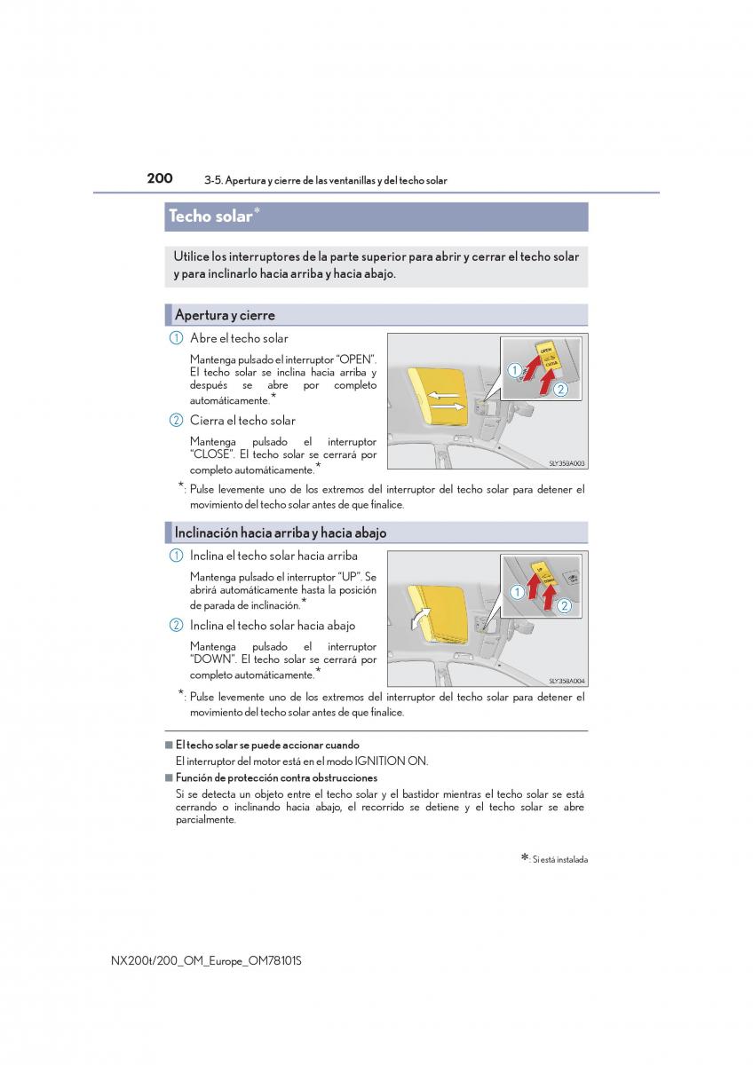 Lexus NX manual del propietario / page 200