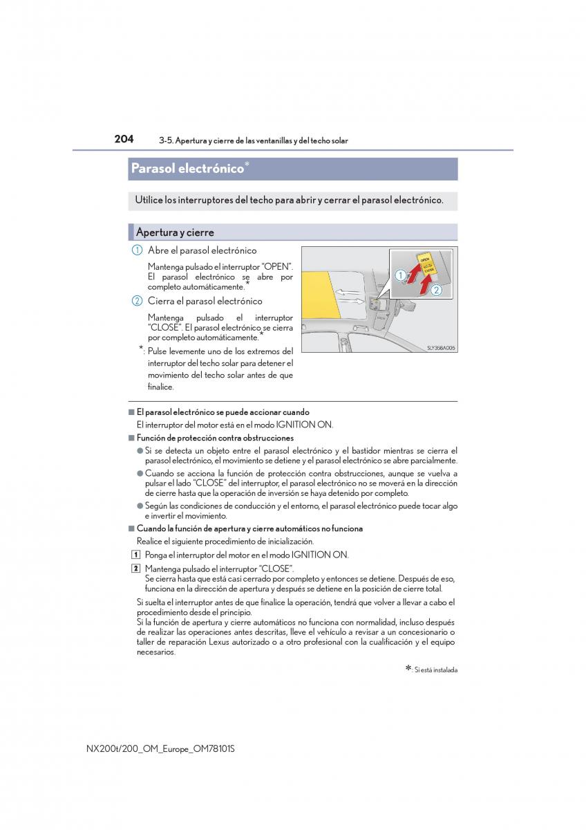 Lexus NX manual del propietario / page 204