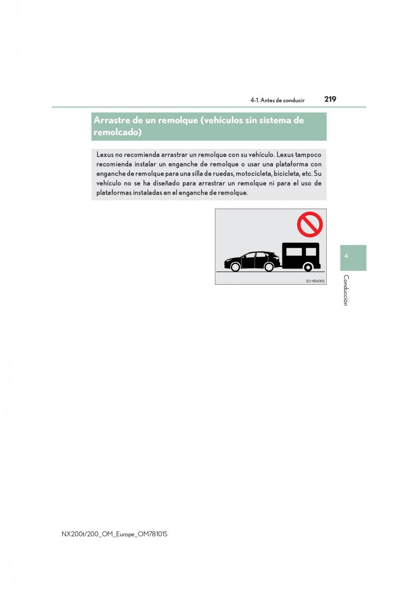 Lexus NX manual del propietario / page 219