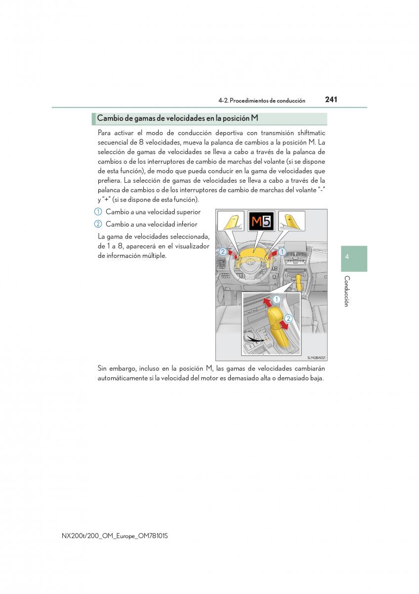 Lexus NX manual del propietario / page 241