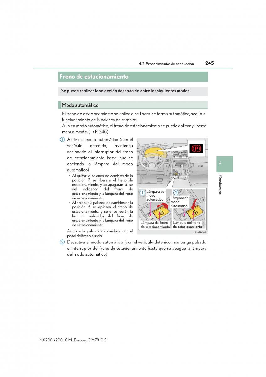 Lexus NX manual del propietario / page 245