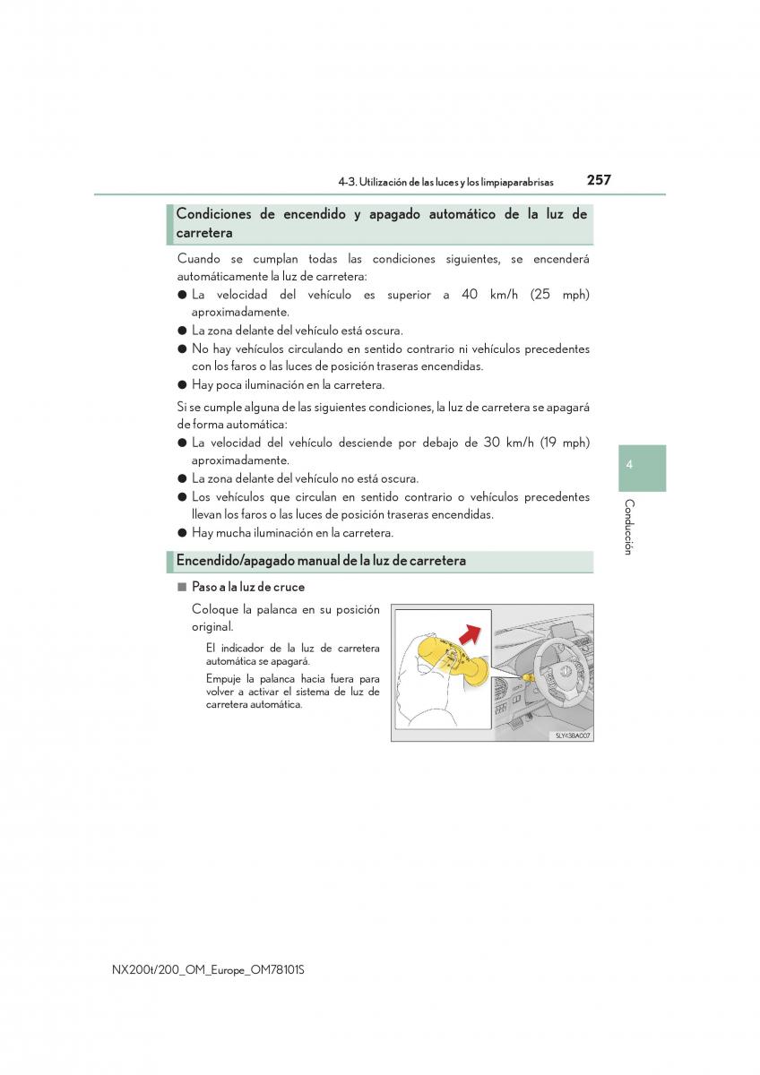 Lexus NX manual del propietario / page 257