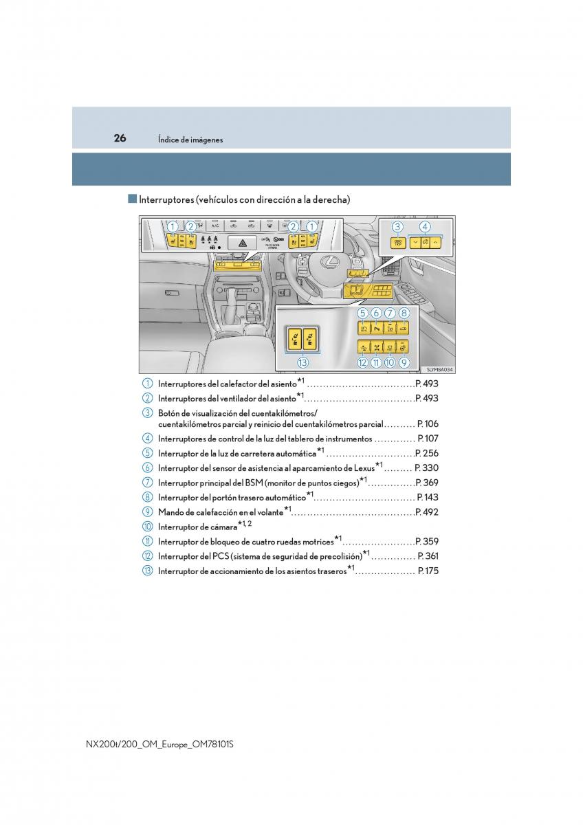 Lexus NX manual del propietario / page 26