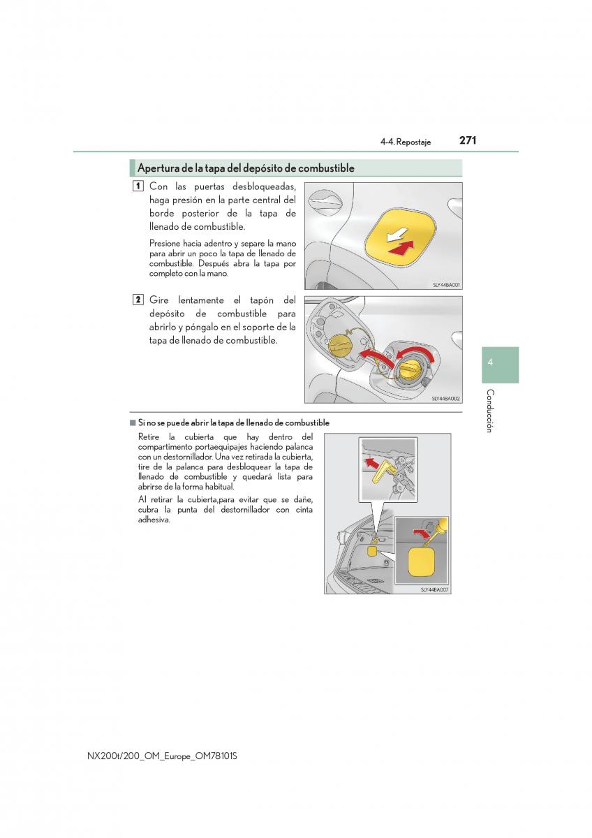 Lexus NX manual del propietario / page 271