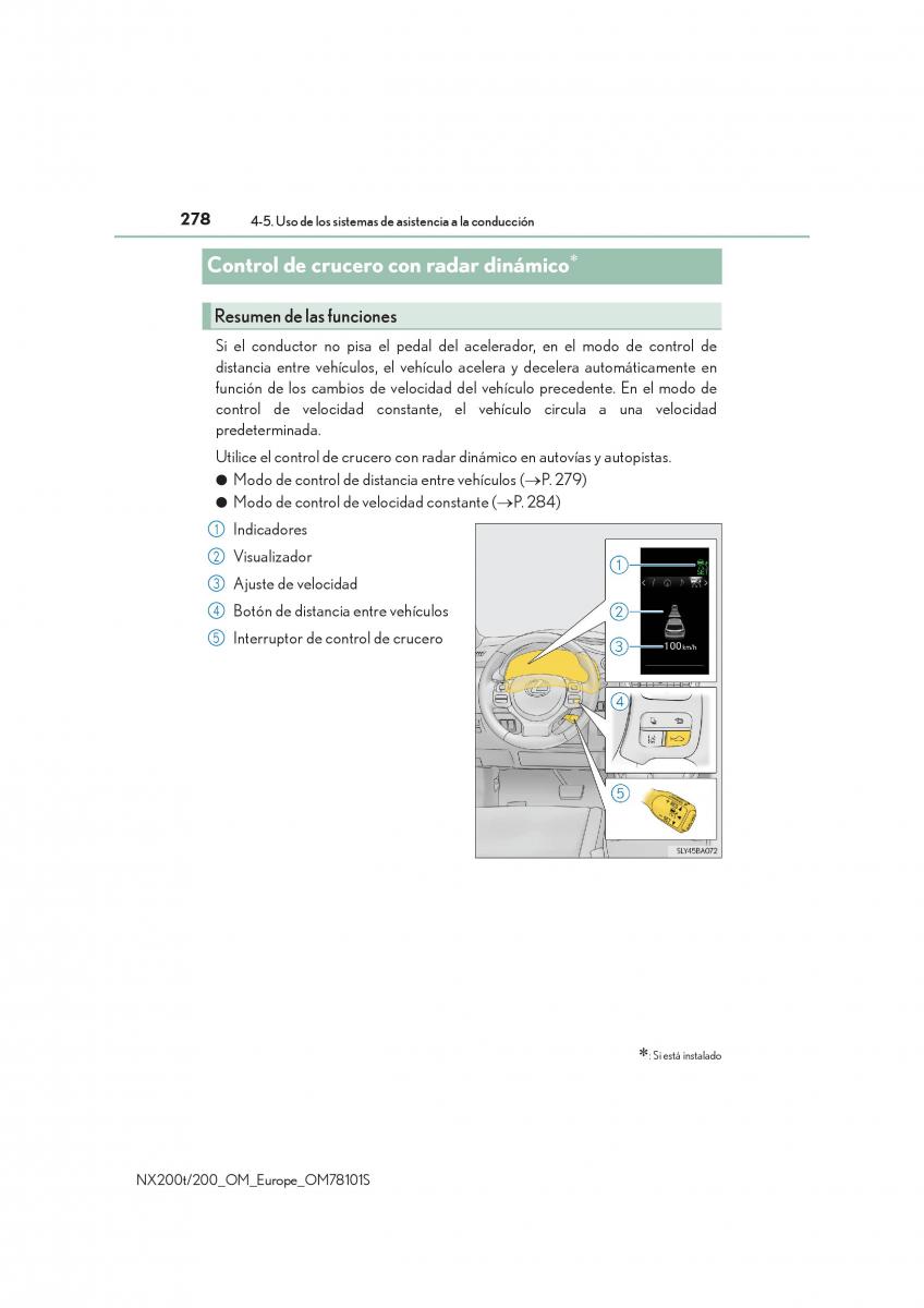 Lexus NX manual del propietario / page 278