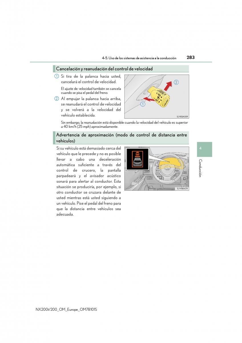 Lexus NX manual del propietario / page 283