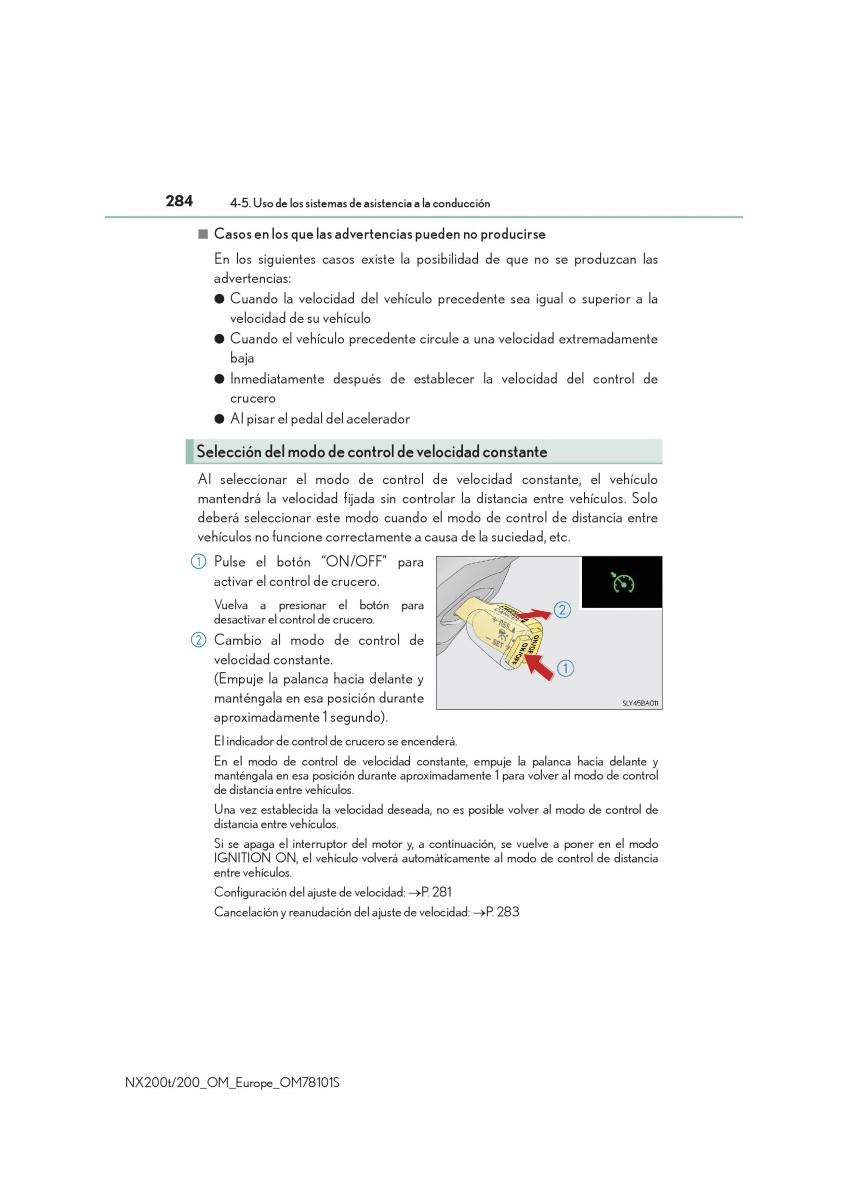 Lexus NX manual del propietario / page 284