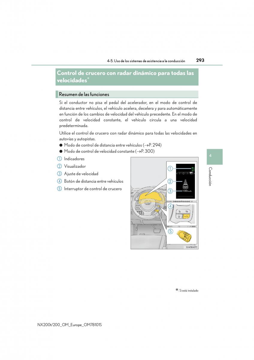 Lexus NX manual del propietario / page 293