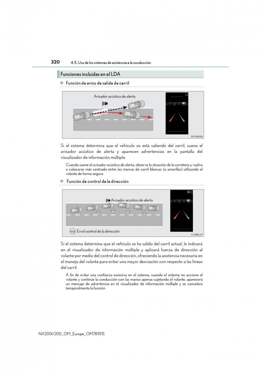 Lexus NX manual del propietario / page 320