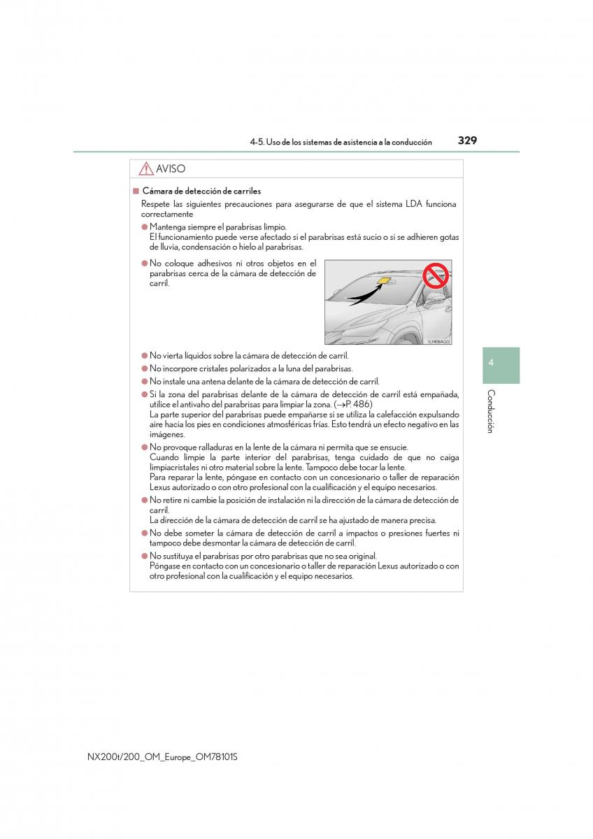 Lexus NX manual del propietario / page 329