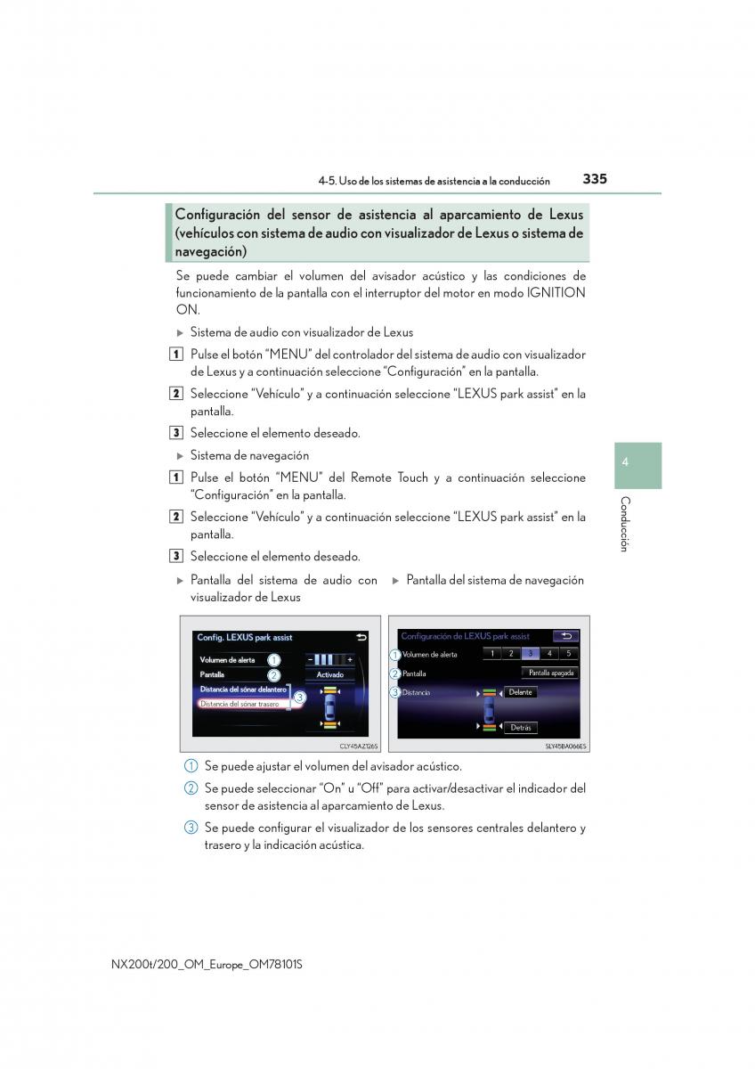 Lexus NX manual del propietario / page 335