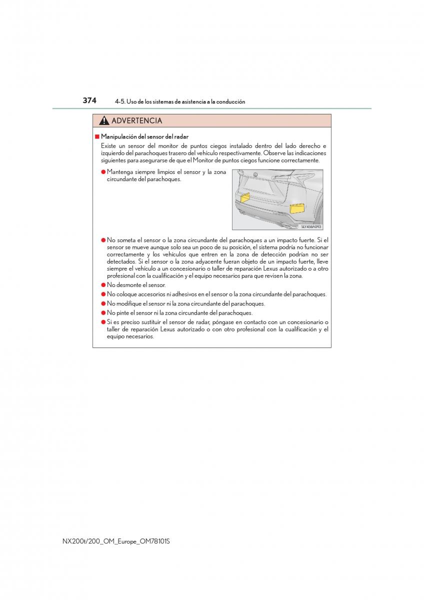 Lexus NX manual del propietario / page 374