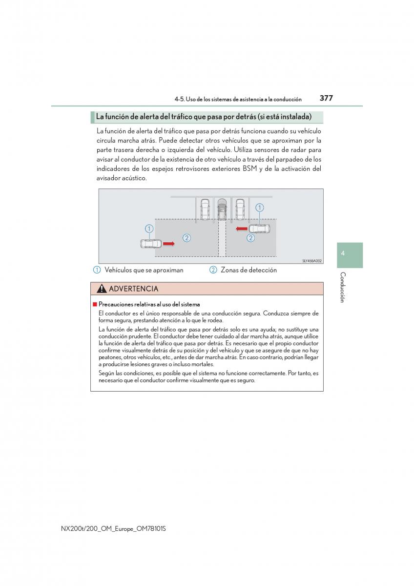 Lexus NX manual del propietario / page 377