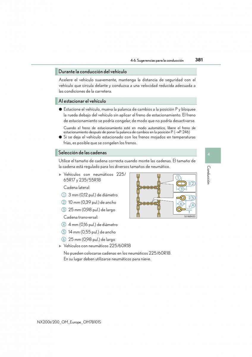 Lexus NX manual del propietario / page 381