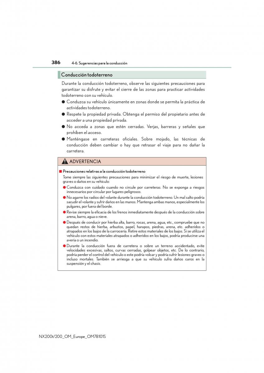 Lexus NX manual del propietario / page 386