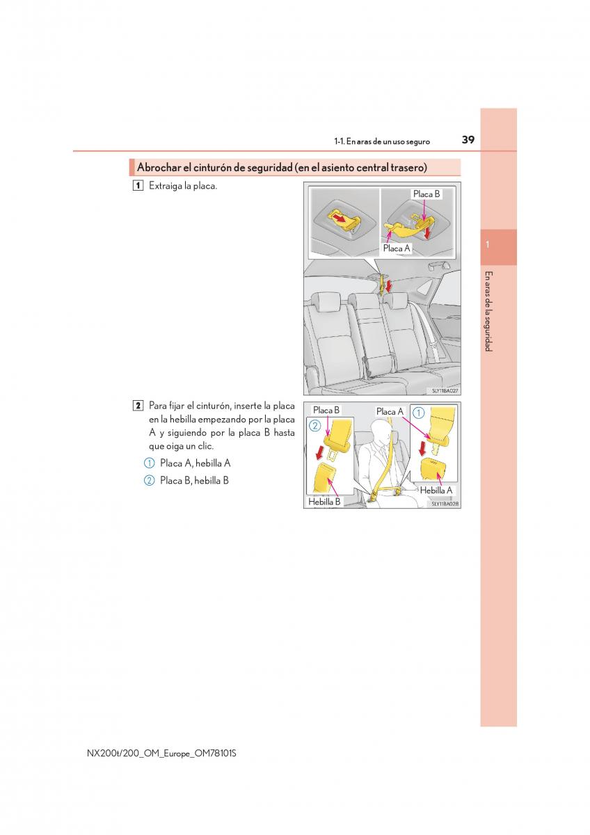 Lexus NX manual del propietario / page 39