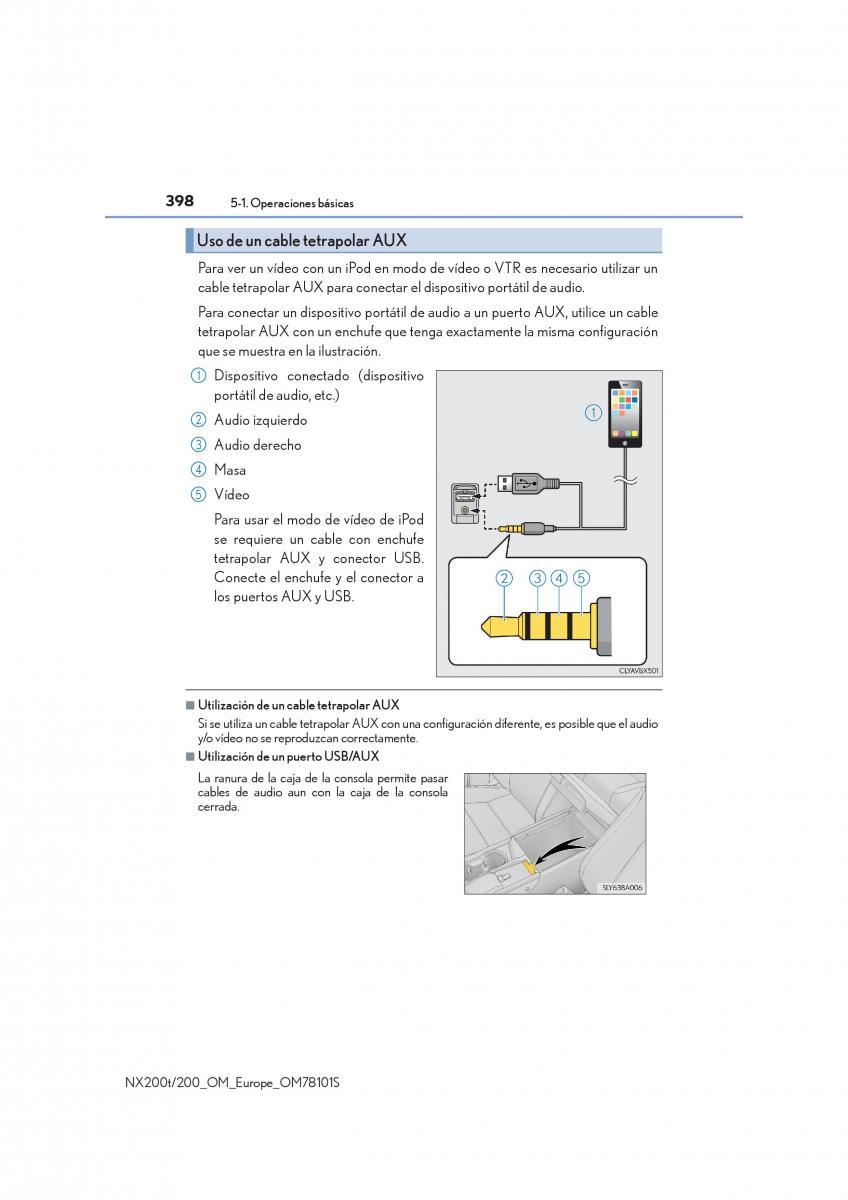 Lexus NX manual del propietario / page 398