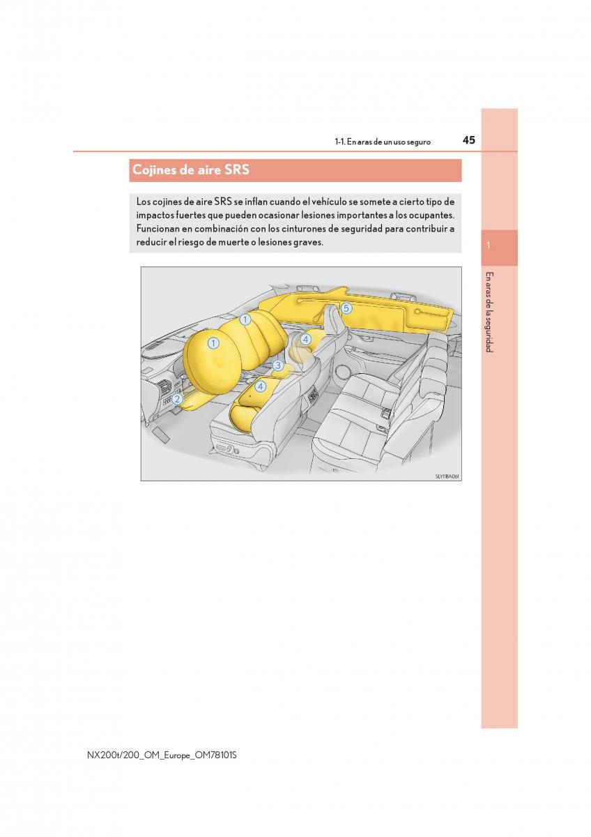 Lexus NX manual del propietario / page 45