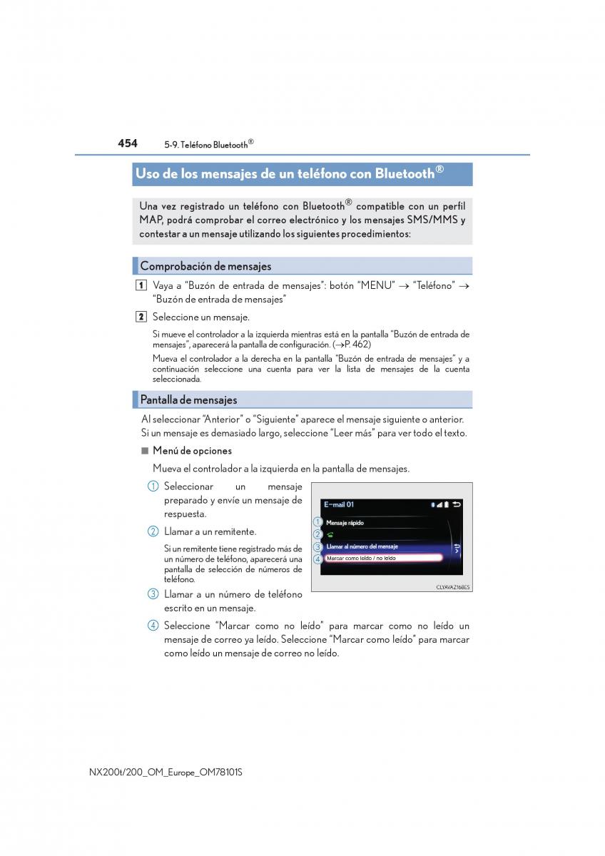 Lexus NX manual del propietario / page 454