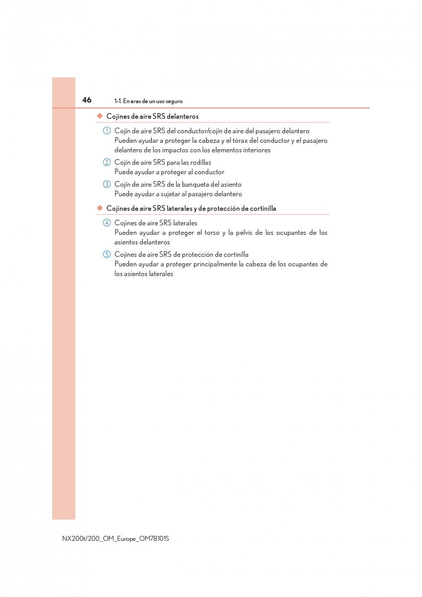 Lexus NX manual del propietario / page 46