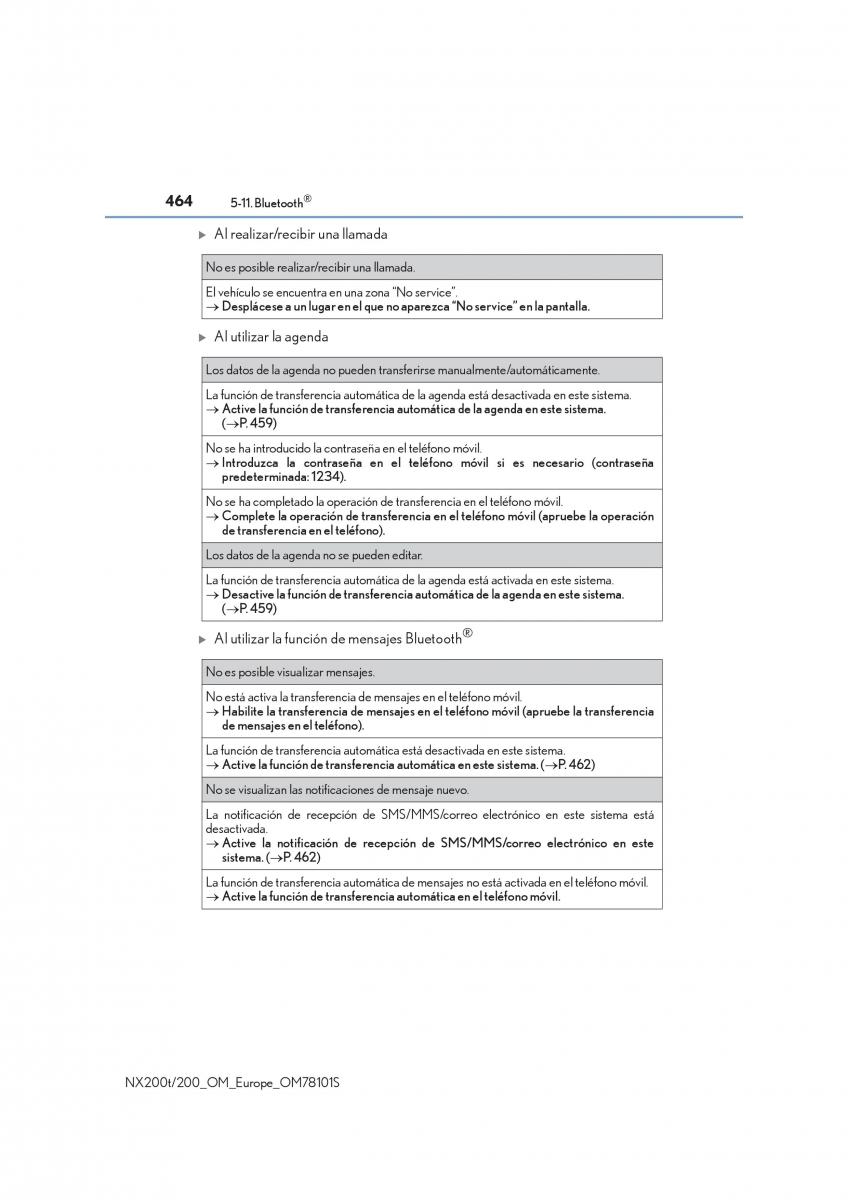 Lexus NX manual del propietario / page 464