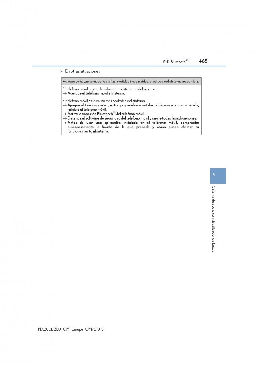 Lexus NX manual del propietario / page 465