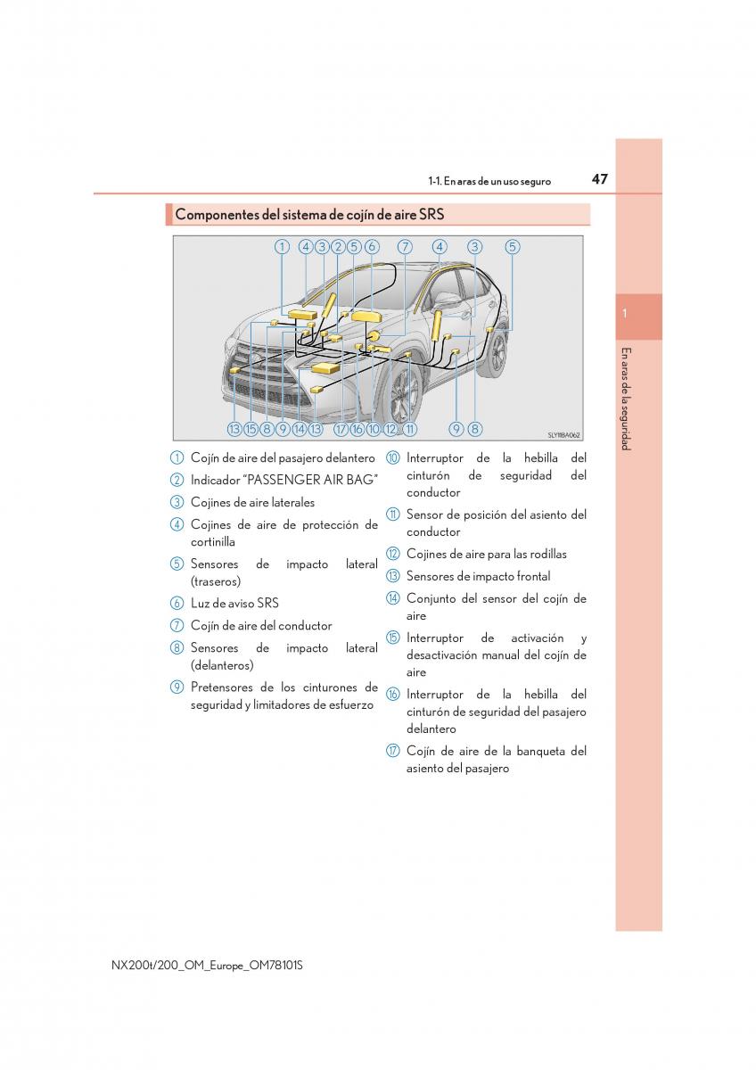 Lexus NX manual del propietario / page 47