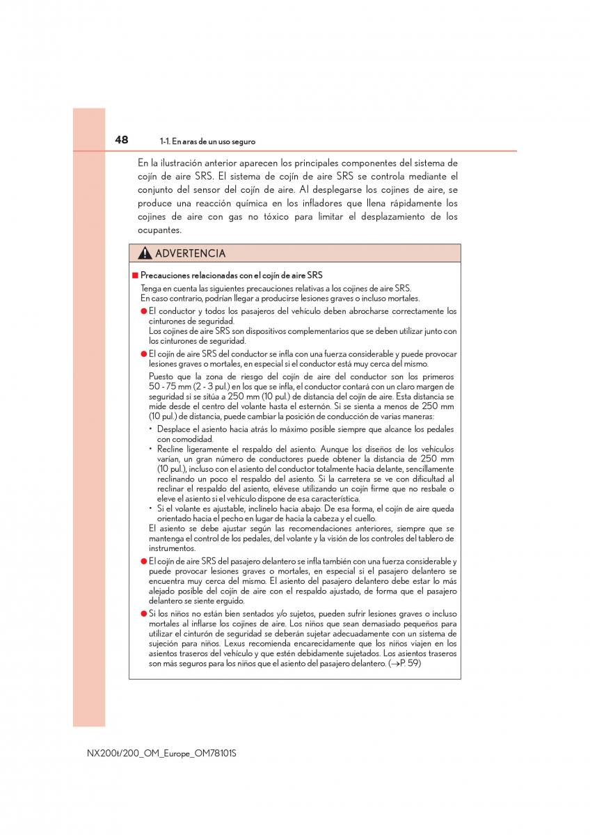 Lexus NX manual del propietario / page 48