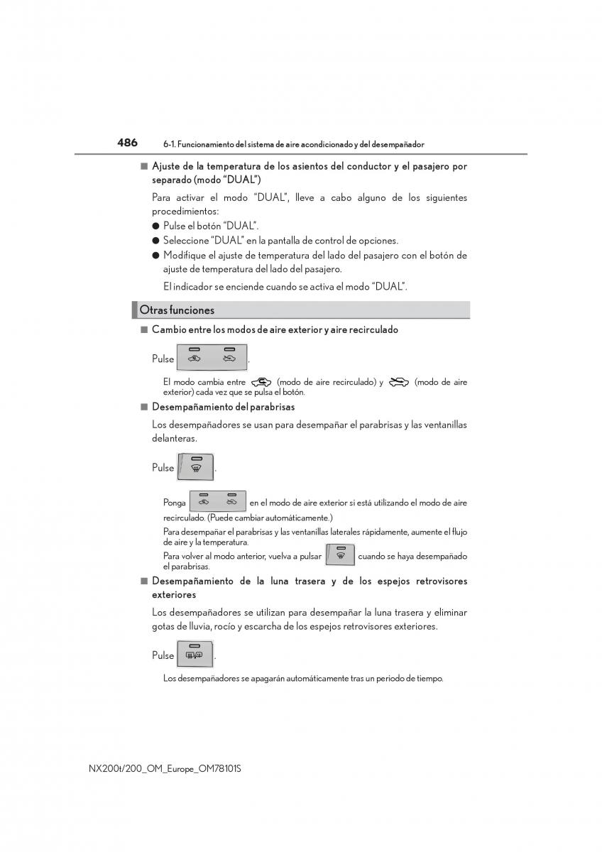 Lexus NX manual del propietario / page 486