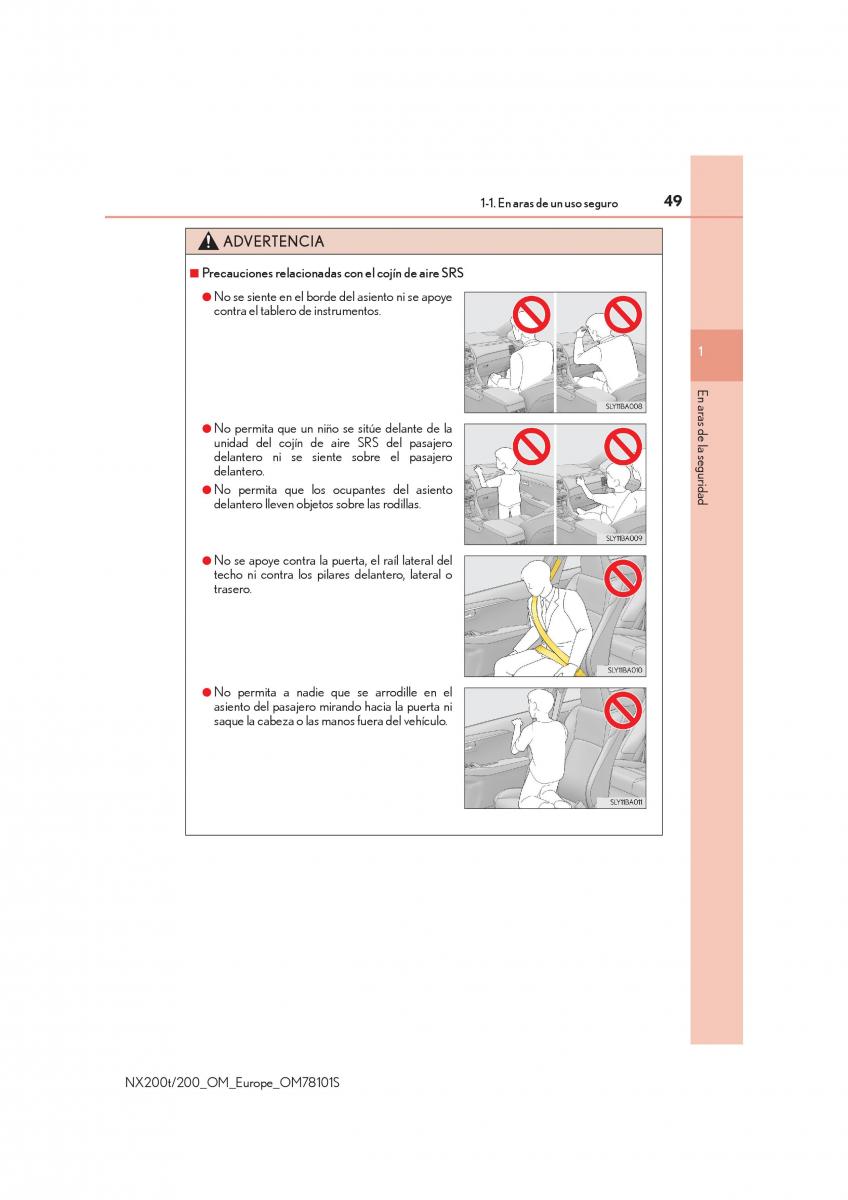 Lexus NX manual del propietario / page 49