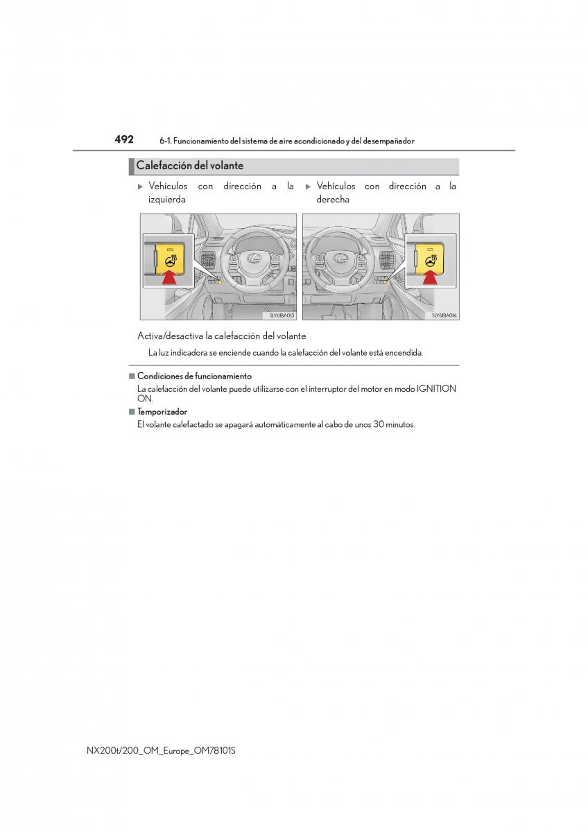 Lexus NX manual del propietario / page 492