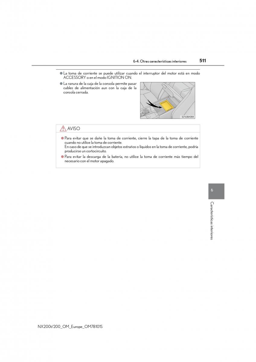 Lexus NX manual del propietario / page 511