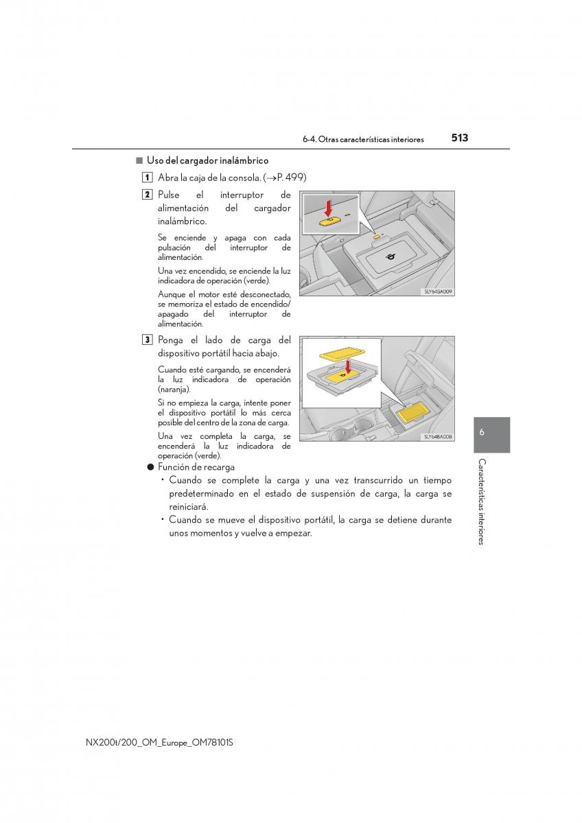 Lexus NX manual del propietario / page 513