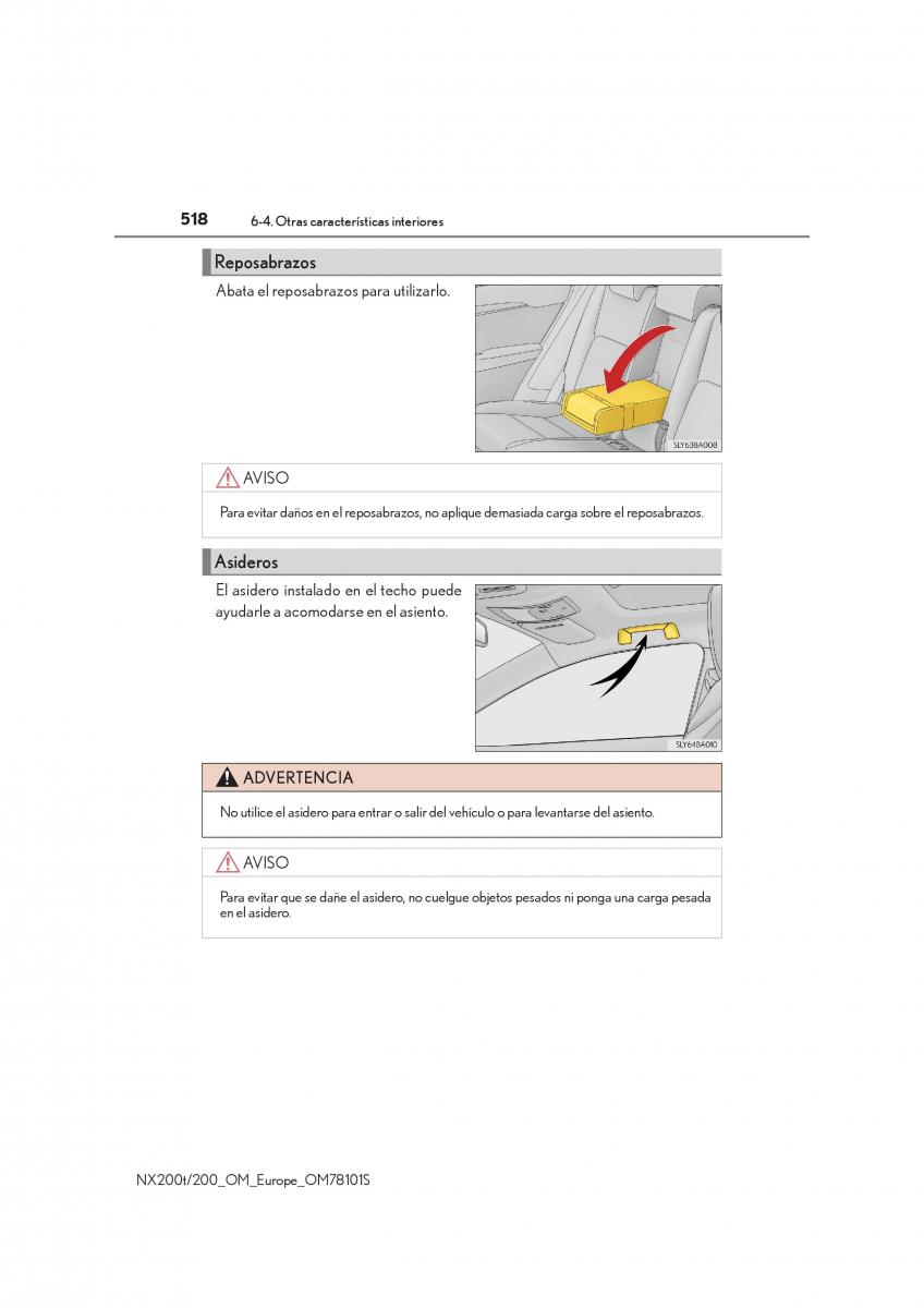 Lexus NX manual del propietario / page 518