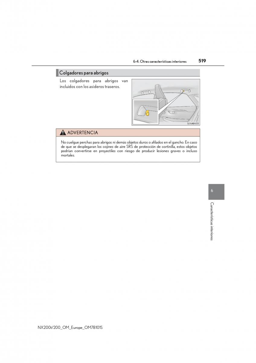 Lexus NX manual del propietario / page 519