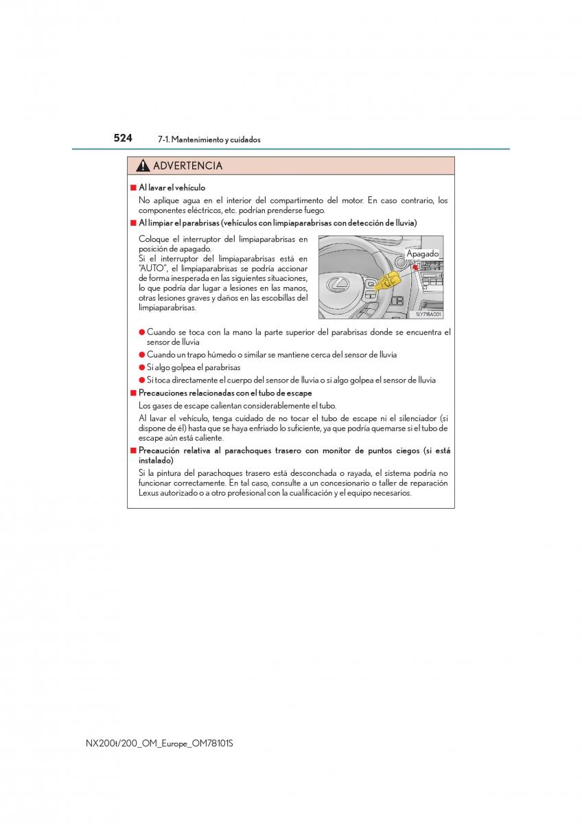 Lexus NX manual del propietario / page 524