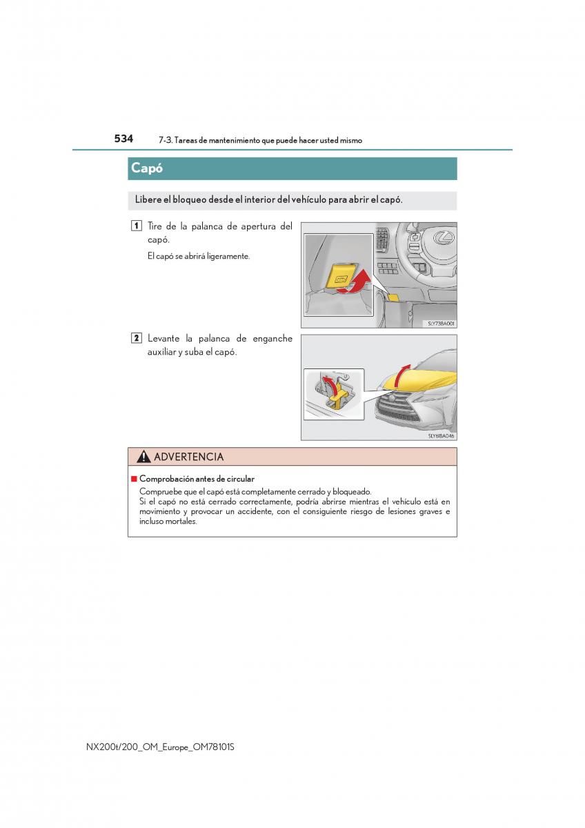 Lexus NX manual del propietario / page 534