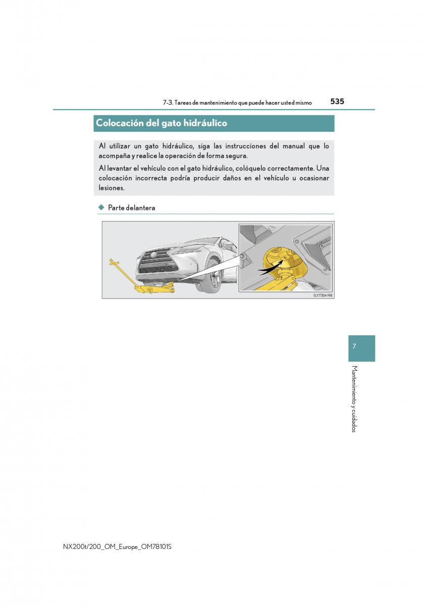 Lexus NX manual del propietario / page 535