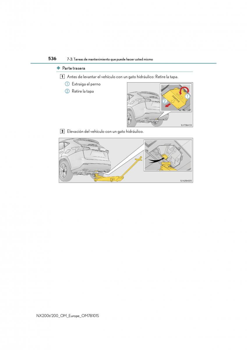 Lexus NX manual del propietario / page 536