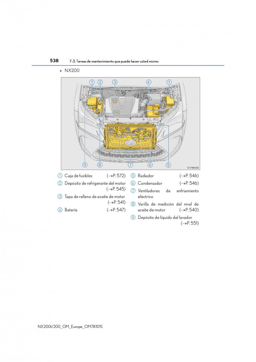 Lexus NX manual del propietario / page 538