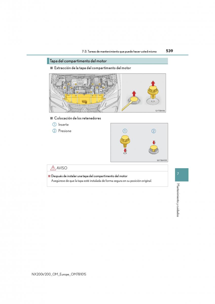 Lexus NX manual del propietario / page 539