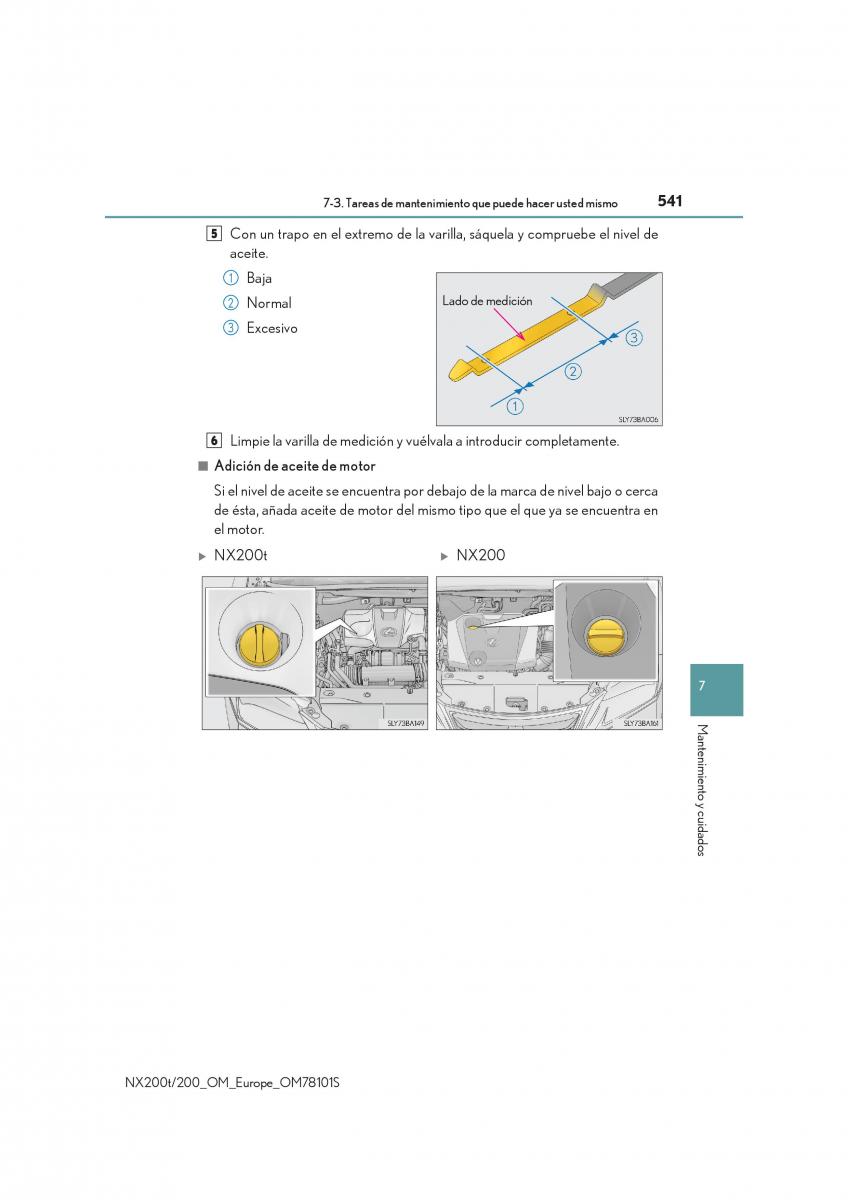 Lexus NX manual del propietario / page 541